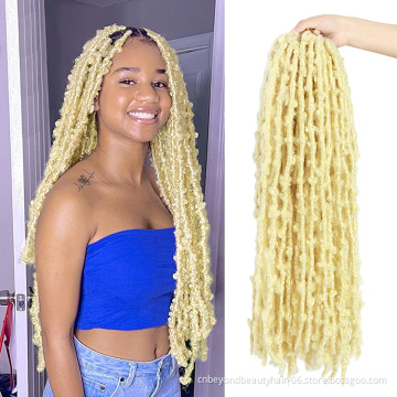 Wholesale Butterfly Locs Synthetic Braiding Hair Extensions Dreadlocks Soft Faux Locs Crochet Braids Hair